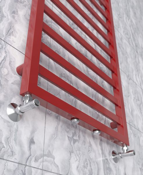 *Grzejnik łazienkowy MELY 980x530 431W *CZERWONY* zdjęcie 2
