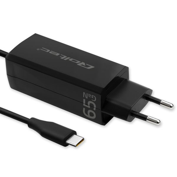 Qoltec Ładowarka GaN 65W USB-C PD Fast Charge zdjęcie 10