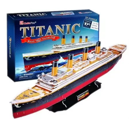 Puzzle 3D 113 elementów. Titanic na Arena.pl