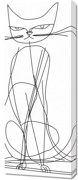 Obraz 40x100cm Kot Linijny zdjęcie 1