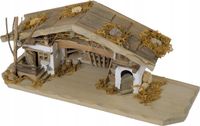 ŚLICZNA Szopka Stajenka Bożonarodzeniowa- 33x12x14cm pasuje do figur 3- 6cm