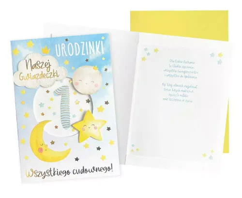 Karnet B6 Urodziny Roczek (Gwiazdeczka) na Arena.pl