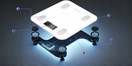 WAGA ŁAZIENKOWA ANALITYCZNA ELEKTRONICZNA SMART+ APLIKACJA PO POLSKU na Arena.pl