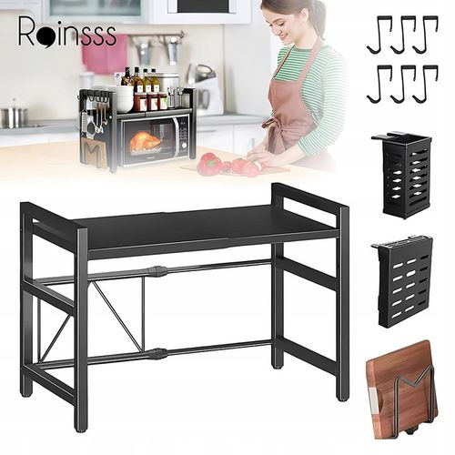 Półka Stojak na mikrofalówkę Regał kuchenny regulowany na na Arena.pl