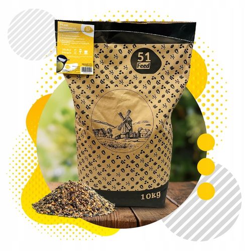 KARMA DLA PTAKÓW 10kg ZE SŁONECZNIK DROBNE ZIARNO DO KARMNIK + PLAKAT na Arena.pl