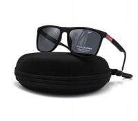 OKULARY PRZECIWSŁONECZNE MĘSKIE FILTR UV400 POLARYZACYJNE POLARZONE CZARNE