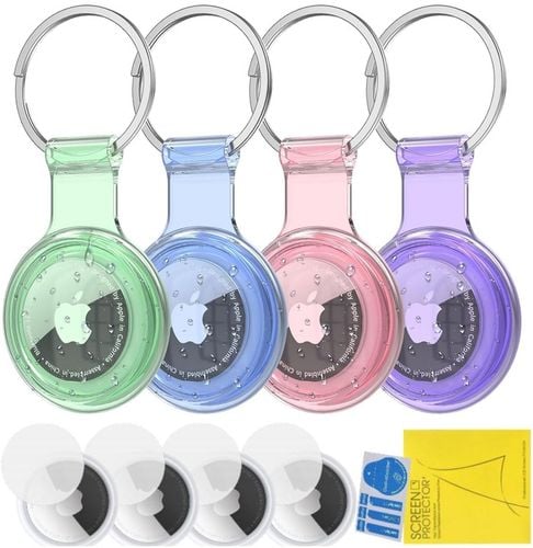 4x ETUI CASE NA LOKALIZATOR APPLE AIRTAG BRELOK + 4x FOLIA HYDROŻELOWA na Arena.pl