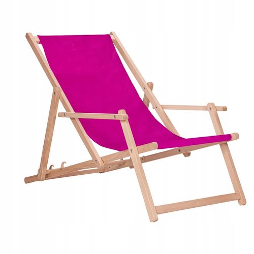 Leżak drewniany z podłokietnikami ogrodowy San-Drew TP37 na Arena.pl