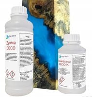 ŻYWICA EPOKSYDOWA ODLEWNICZA -DEKO-K zalew do 5 cm DO DREWNA STÓŁ BEZBARWNA
