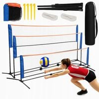 DUŻA SIATKA DO SIATKÓWKI BADMINTONA TENISA ZIEMNEGO 3W1 BARDZO WYSOKA