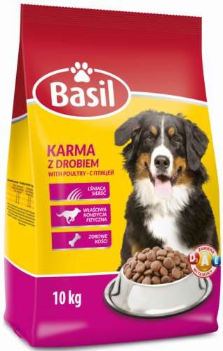 Karma sucha dla psa Basil z drobiem 10 kg na Arena.pl