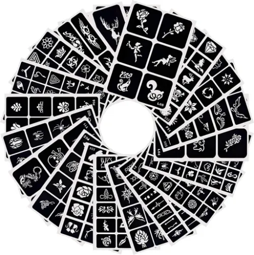 Tatuaże Brokatowe Dla Dzieci DUŻO Szablonów + 6 BROKATÓW Świecących w NOCY na Arena.pl