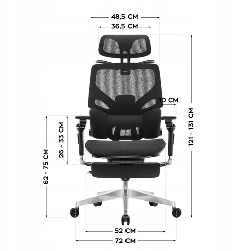 Fotel ergonomiczny Huzaro Expert 9.6 Black na Arena.pl