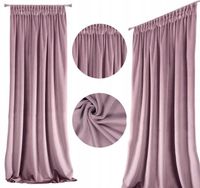 ZASŁONY GOTOWE WELUROWE ZASŁONA NA ŻABKI NA TAŚMIE GRUBE 140x270cm VELVET