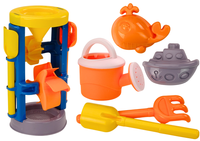 ZABAWKI DO PIASKU DUŻY MŁYNEK FOREMKI GRABKI AKCESORIA
