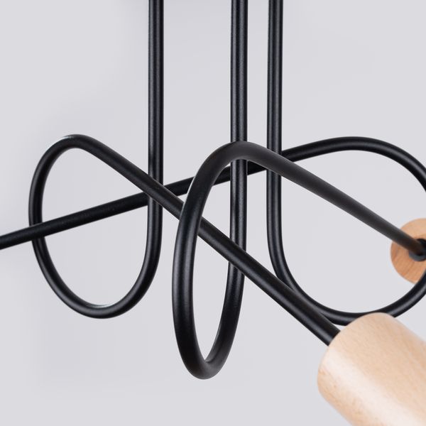 Żyrandol EMBER 3 czarny zdjęcie 9