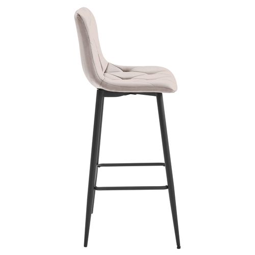 Hoker NADO - aksamit ciemny beż / nogi czarne x 4 na Arena.pl