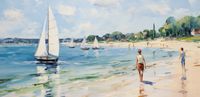 Plakat 91,3x44,5cm Życie na Brzegu