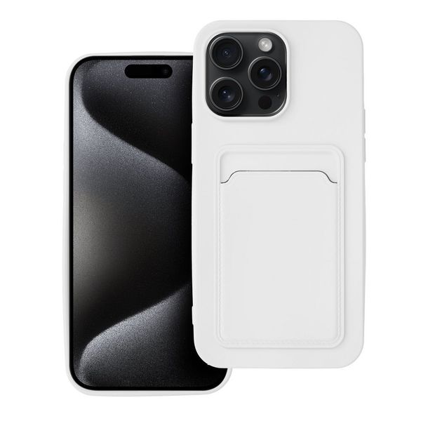 Futerał CARD CASE do IPHONE 15 Pro Max biały zdjęcie 1
