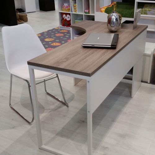 Function 118 biurko narożne biały/dąb trufla na Arena.pl