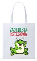 Dla Księgowej Księgowego Torba Eco Biała Shopper Z Nadrukiem Ze Zdjęciem