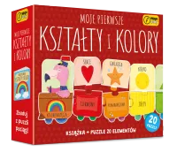 Moje pierwsze kształty i kolory. Puzzle + książka