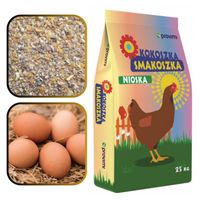 PASZA DLA KUR NIOSEK Kokoszka Smakoszka SYPKA Kury dzióbią AŻ KORYTKO PĘKA!