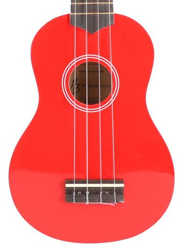 Ukulele sopranowe drewniane błyszczące UK-12 Czerwone z Pokrowcem ZESTAW na Arena.pl