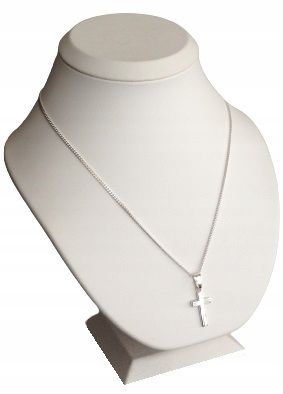 Pancerka Łańcuszek Srebrny 925 Krzyżyk Komplet (na PREZENT / KOMUNIA) na Arena.pl