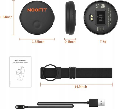 Smartband Moofit HW401 czarny na Arena.pl