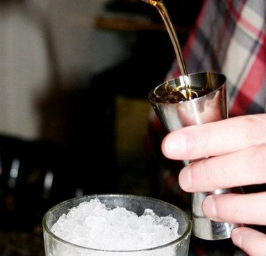 KIELISZEK METALOWY Miarka barmańska dwustronna na Arena.pl