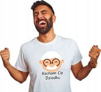 Koszulka z nadrukiem na PREZENT KOCHAM CIĘ DZIADKU