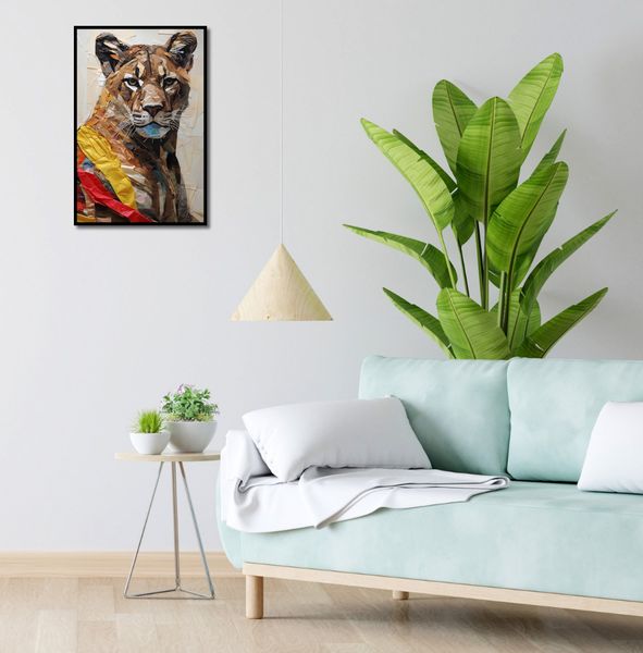 Plakat 40x60cm Papierowy Tygrys zdjęcie 4