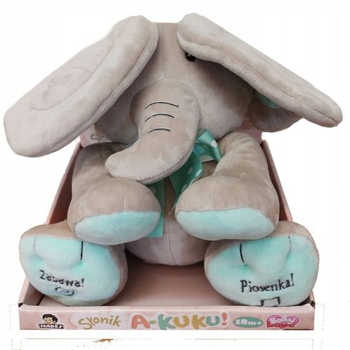 SŁONIK A KUKU INTERAKTYWNY mówi i śpiewa po polsku MADEJ miętowy na Arena.pl