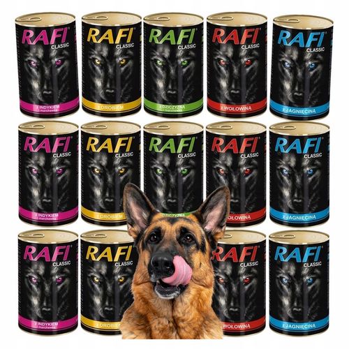 DOLINA NOTECI RAFI CLASSIC mokra karma PUSZKI DLA PSA mix smaków na Arena.pl