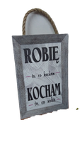 tabliczka/obraz do zawieszenia 20x30 uśmiech najlepszym kosmetykiem