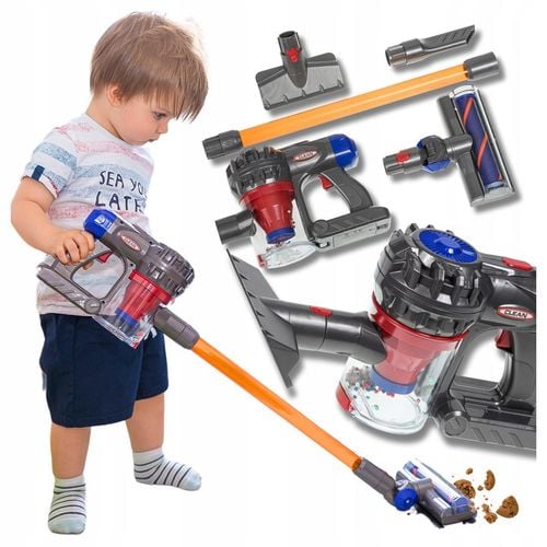 Odkurzacz Pionowy dla Dzieci z Dźwiękiem 2w1 i Ręczny Funkcja Ssania Dźwięk na Arena.pl