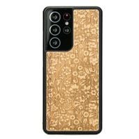 drewniane etui na samsung galaxy s21 ultra kwiaty polne aniegre