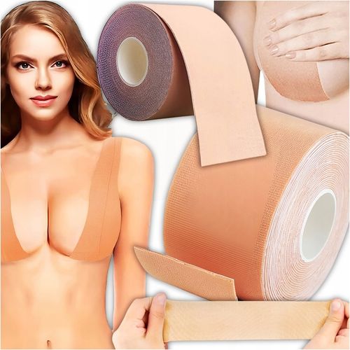 TAŚMA DO BIUSTU NA PIERSI MODELUJĄCA UNOSZĄCA DEKOLT PUSH UP 50 MM 500CM na Arena.pl