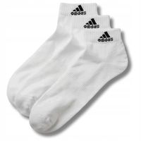 MĘSKIE SKARPETKI SKARPETY ADIDAS BAWEŁNIANE BIAŁE 3X PARY MODNE 40-42 M