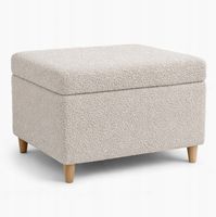 Pufa siedzisko z pojemnikiem przedpokój 65x40x40 beżowy KAMA