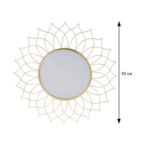 LUSTRO ŚCIENNE SŁOŃCE ZŁOTE 50 CM na Arena.pl