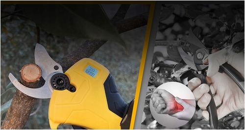 SEKATOR AKUMULATOROWY ELEKTRYCZNY NOŻYCE SEKATOR OGRODOWY MOCNY 2x 24V na Arena.pl