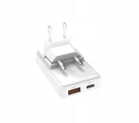 Ładowarka sieciowa uniwersalna SBS Flexi USB-A USB-C PD 65W Biała