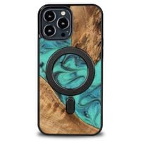 etui bewood unique na iphone 13 pro max - turquoise z magsafe