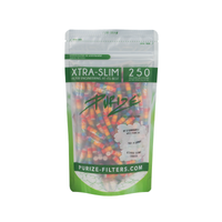 filtry aktywne purize xtra slim rainbow 250 sztuk