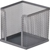 Przybornik na Karteczki Q-Connect Metalowy TSG-613SR Srebrny Organizer