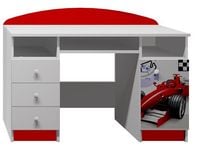 biurko dla chłopca pokój dziecka meble dziecięce RAJD 11 NB7 grafika auta