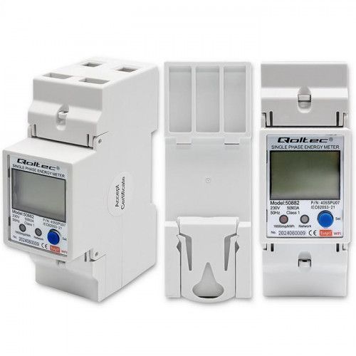 QOLTEC LICZNIK ENERGII 230V TUYA WIFI LCD NA SZYNĘ DIN na Arena.pl