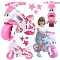 motorek dla dziewczynki rowerek biegowy jeździk różowy technok  6450